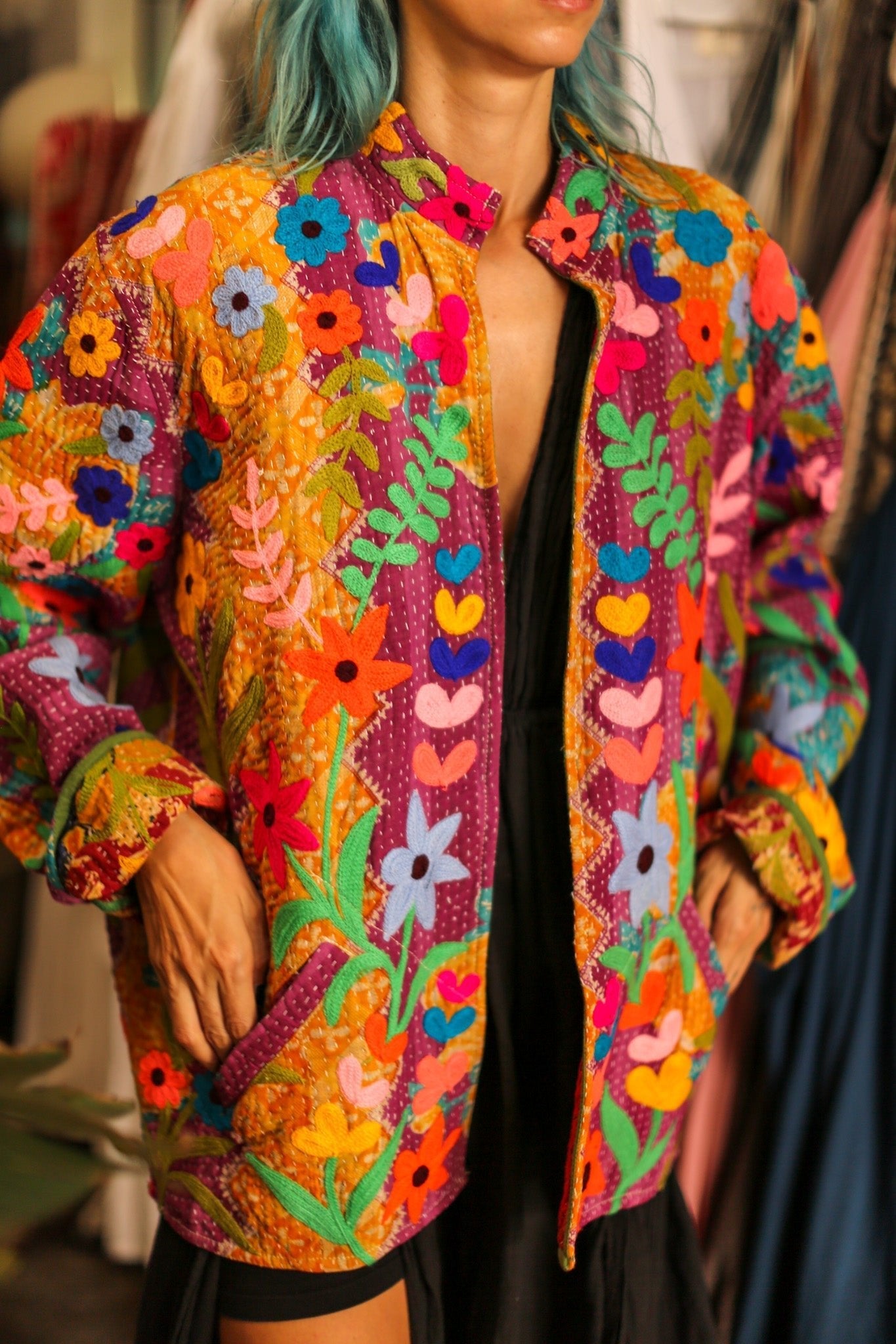 EMBROIDERED JACKET HOSIA - MOMO STUDIO BERLIN - Berlin Concept Store - sustainable & ethical fashion