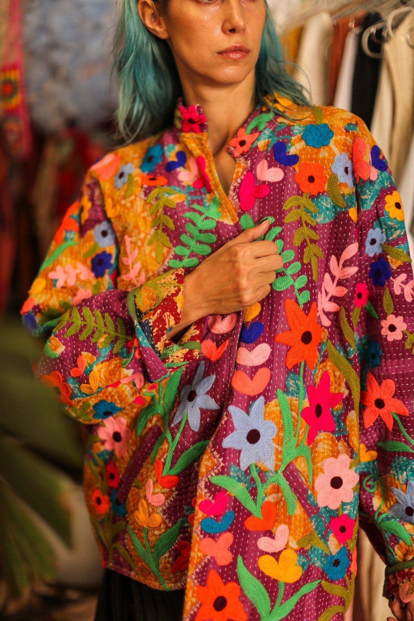 EMBROIDERED JACKET HOSIA - MOMO STUDIO BERLIN - Berlin Concept Store - sustainable & ethical fashion