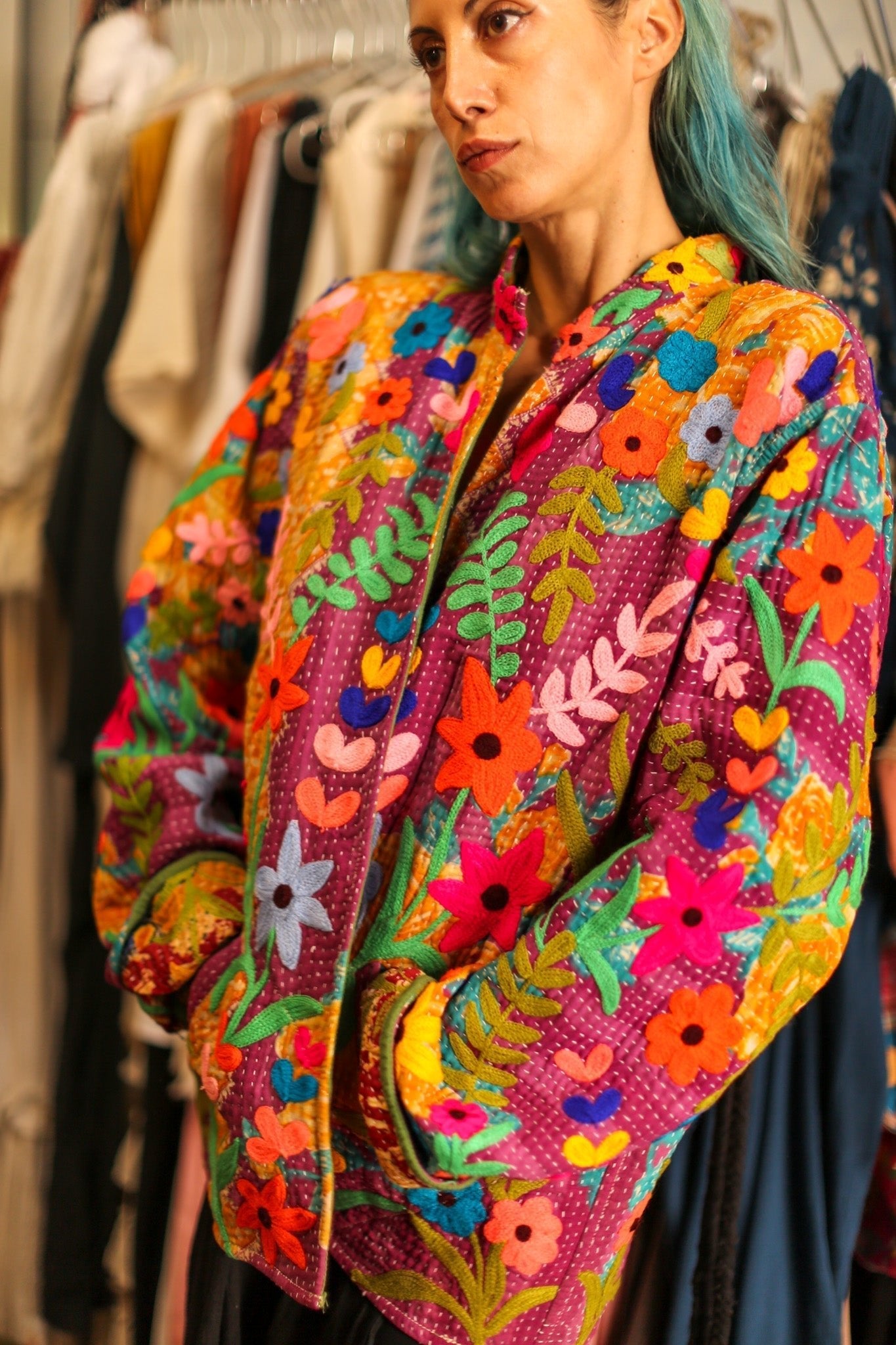 EMBROIDERED JACKET HOSIA - MOMO STUDIO BERLIN - Berlin Concept Store - sustainable & ethical fashion
