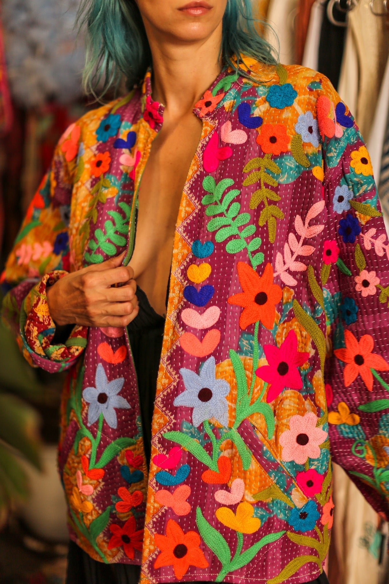 EMBROIDERED JACKET HOSIA - MOMO STUDIO BERLIN - Berlin Concept Store - sustainable & ethical fashion