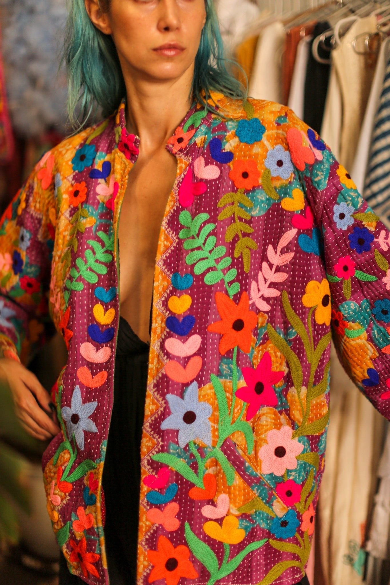 EMBROIDERED JACKET HOSIA - MOMO STUDIO BERLIN - Berlin Concept Store - sustainable & ethical fashion