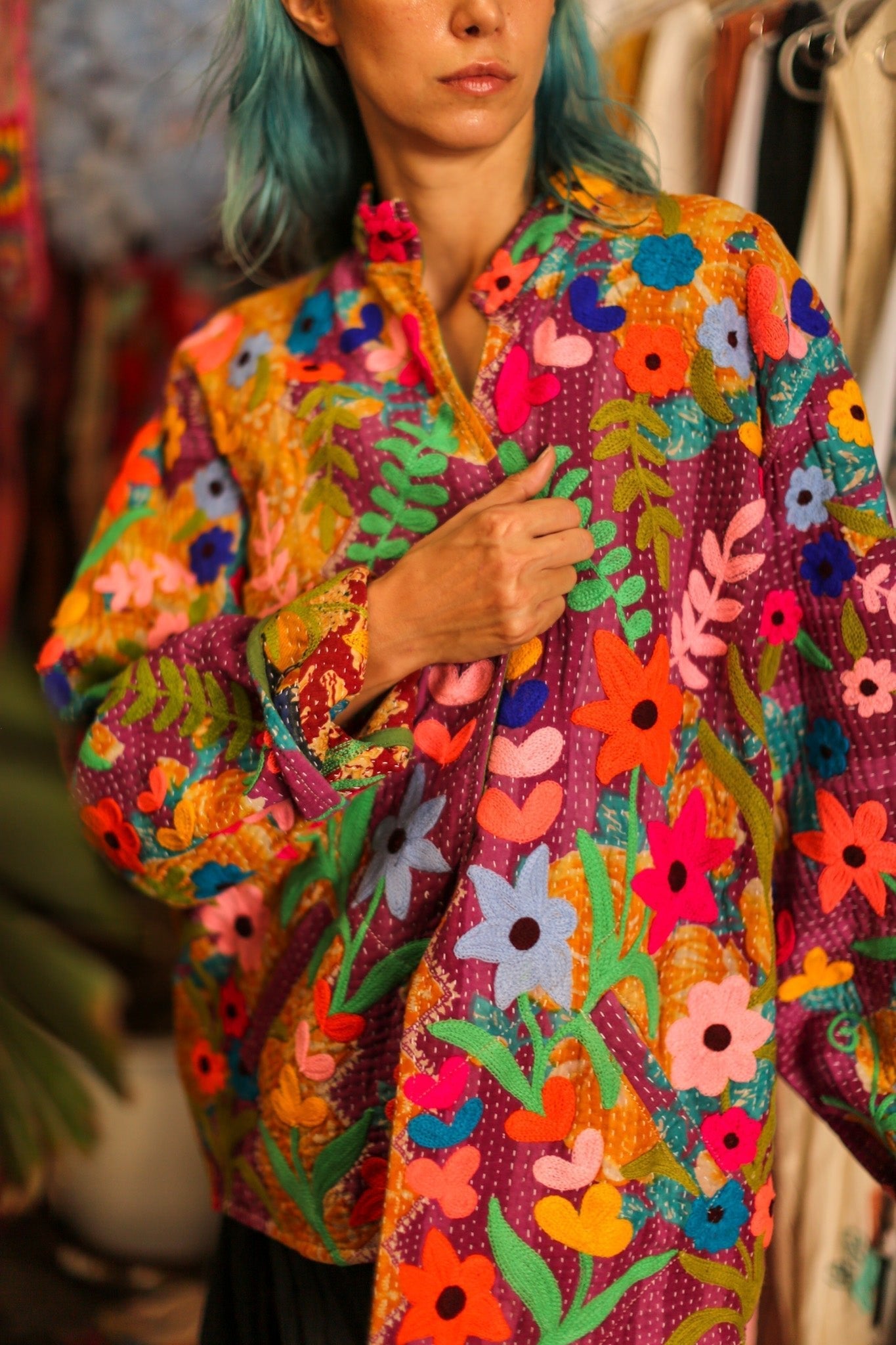 EMBROIDERED JACKET HOSIA - MOMO STUDIO BERLIN - Berlin Concept Store - sustainable & ethical fashion