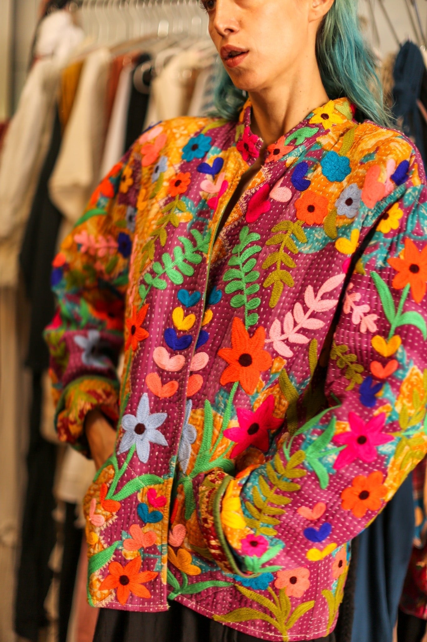 EMBROIDERED JACKET HOSIA - MOMO STUDIO BERLIN - Berlin Concept Store - sustainable & ethical fashion