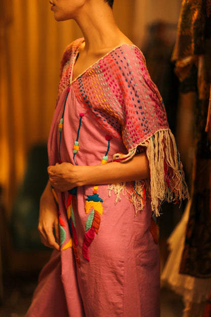 EMBROIDERED KAFTAN DRESS PHOEBIN - MOMO STUDIO BERLIN - Berlin Concept Store - sustainable & ethical fashion