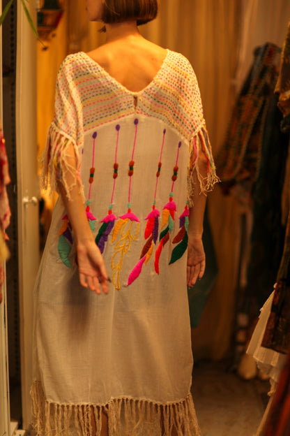 EMBROIDERED KAFTAN DRESS PHOEBIN - MOMO STUDIO BERLIN - Berlin Concept Store - sustainable & ethical fashion