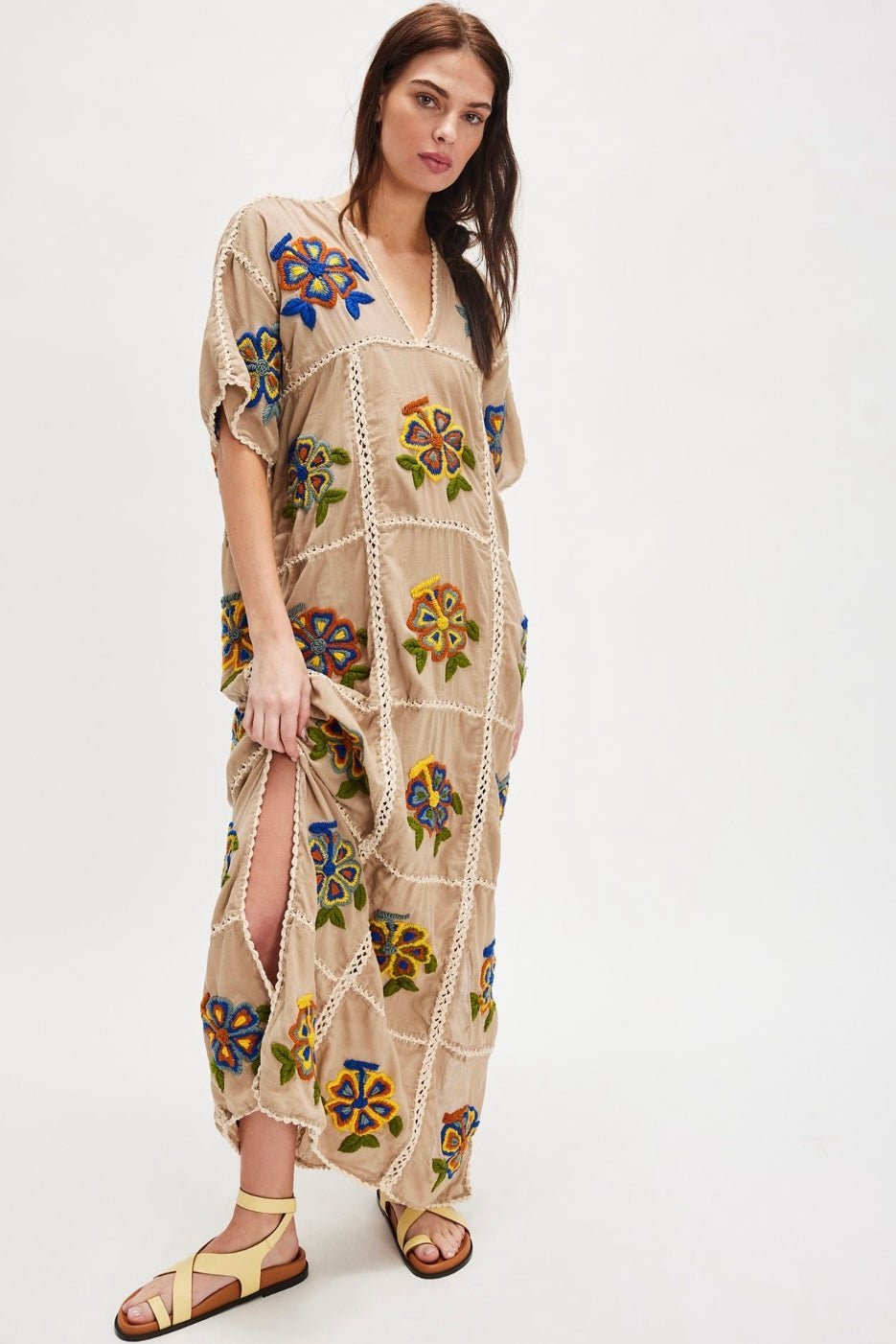 EMBROIDERED KAFTAN JOSIN - MOMO STUDIO BERLIN - Berlin Concept Store - sustainable & ethical fashion