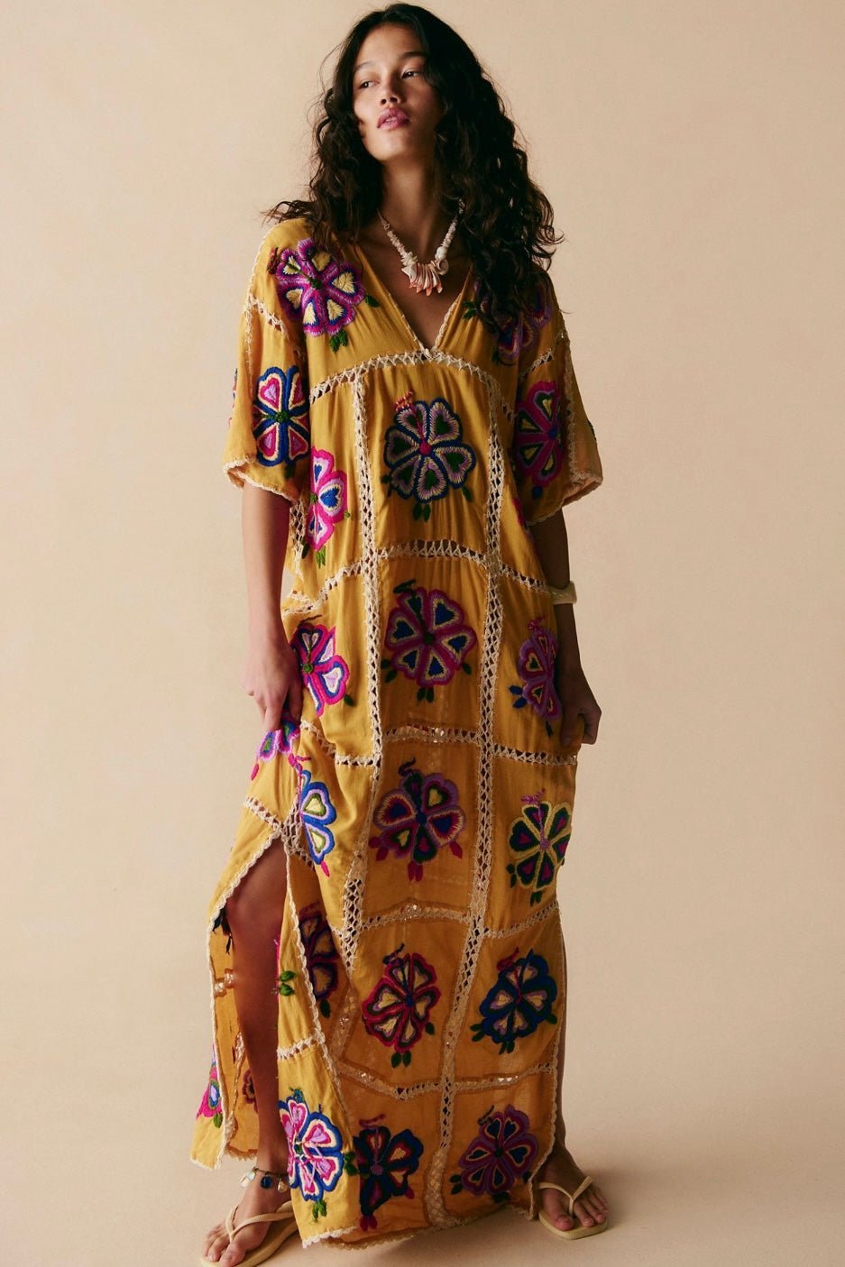 EMBROIDERED KAFTAN JOSIN - MOMO STUDIO BERLIN - Berlin Concept Store - sustainable & ethical fashion