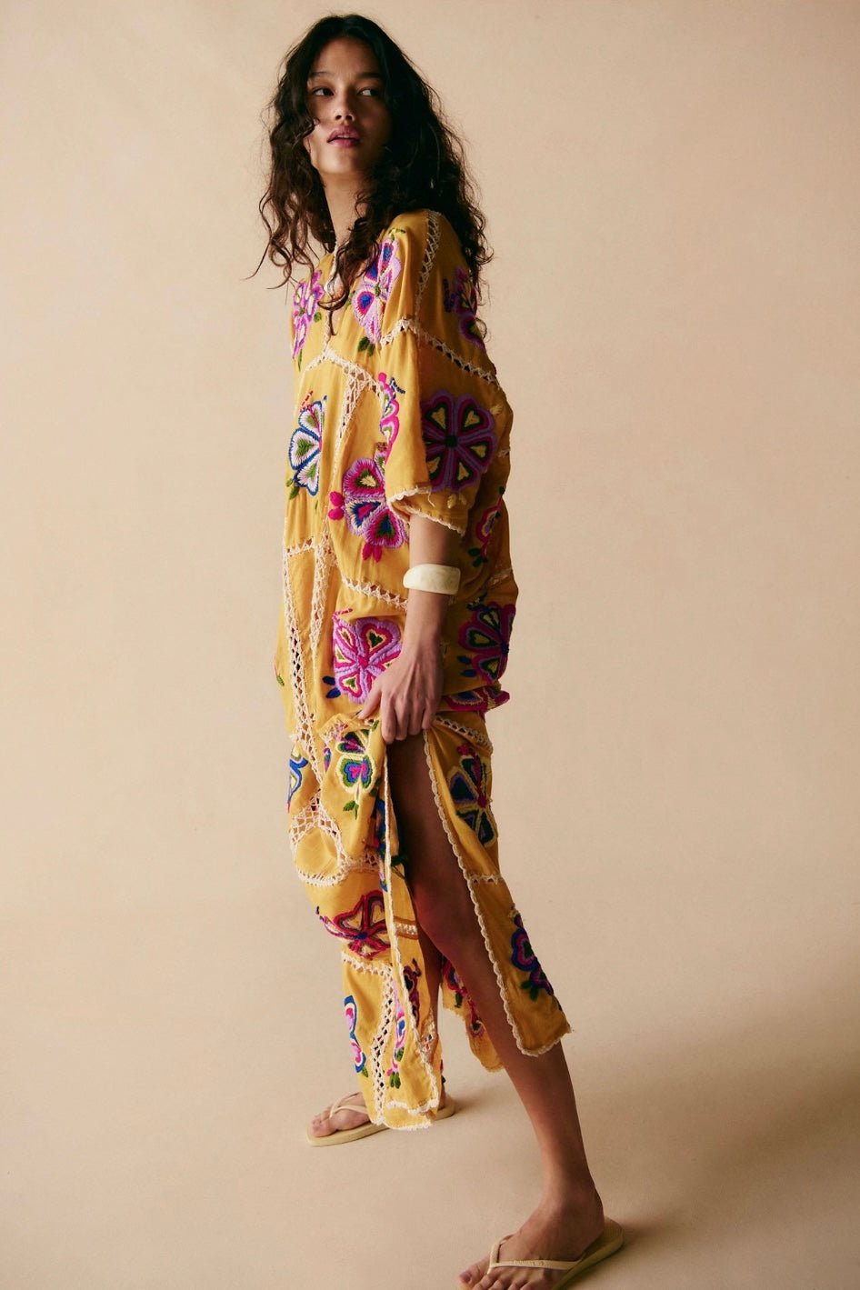 EMBROIDERED KAFTAN JOSIN - MOMO STUDIO BERLIN - Berlin Concept Store - sustainable & ethical fashion