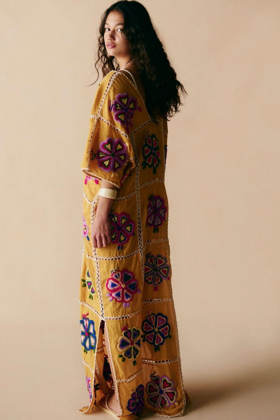 EMBROIDERED KAFTAN JOSIN - MOMO STUDIO BERLIN - Berlin Concept Store - sustainable & ethical fashion