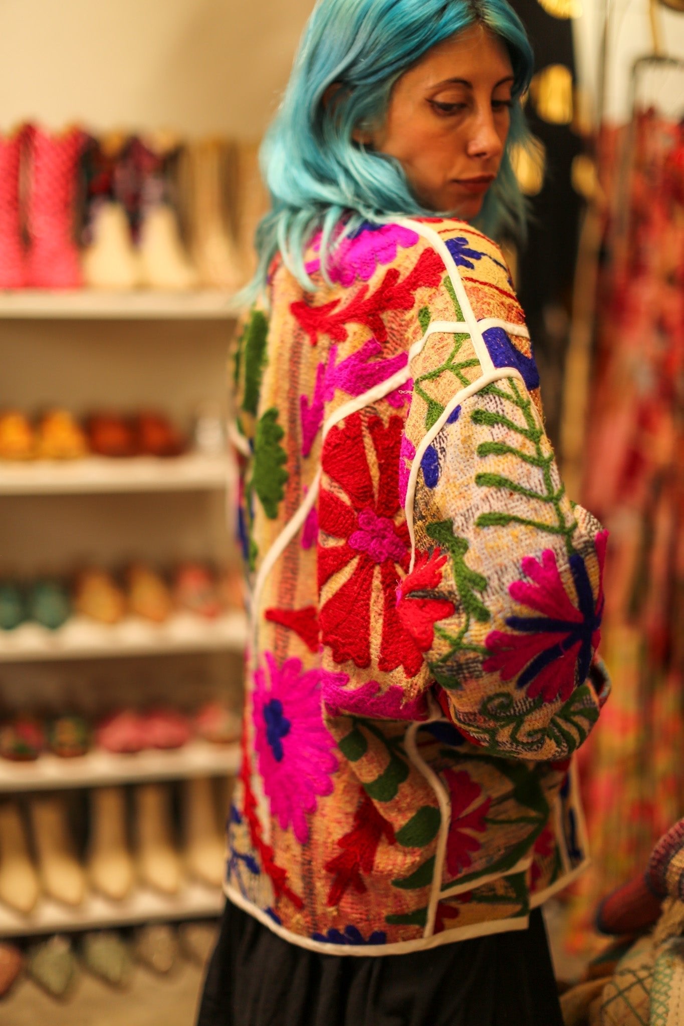 EMBROIDERED KANTHA JACKET AYLIN - MOMO STUDIO BERLIN - Berlin Concept Store - sustainable & ethical fashion