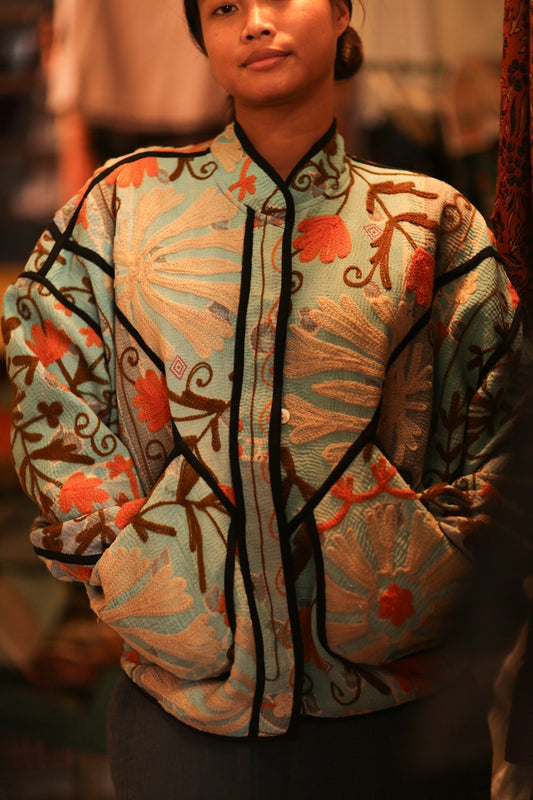 EMBROIDERED KANTHA JACKET LIZA - MOMO STUDIO BERLIN - Berlin Concept Store - sustainable & ethical fashion