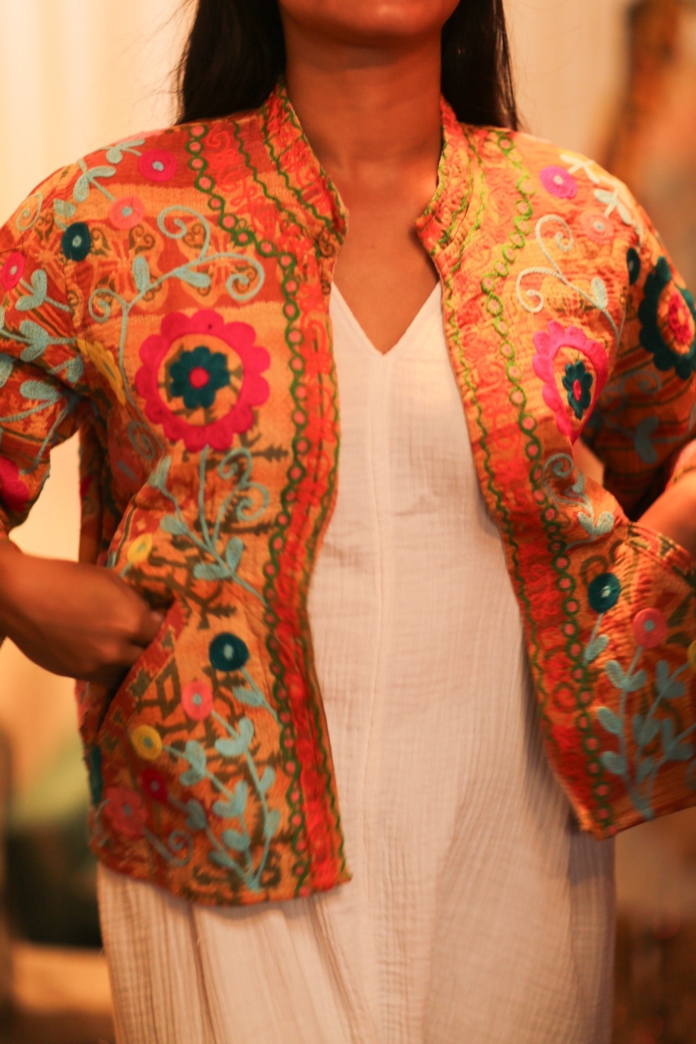 EMBROIDERED KANTHA JACKET TOKYO EDIT - MOMO STUDIO BERLIN - Berlin Concept Store - sustainable & ethical fashion