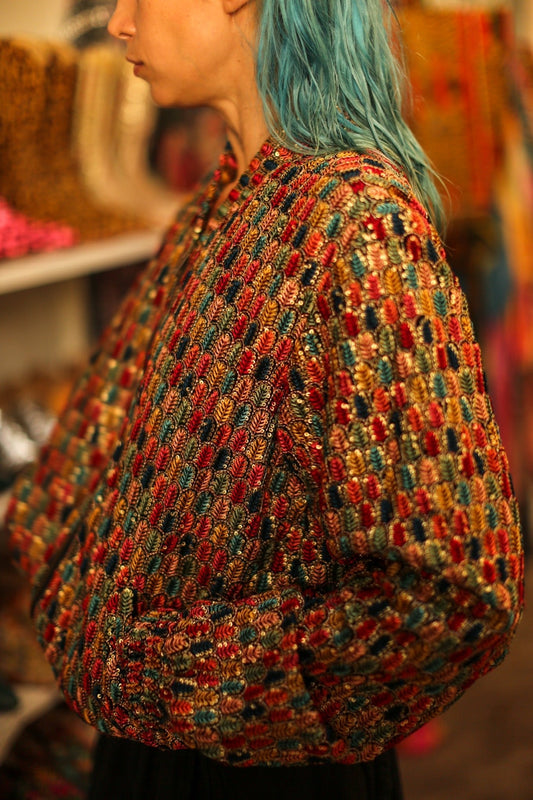 EMBROIDERED SILK BOMBER JACKET LEROY - MOMO STUDIO BERLIN - Berlin Concept Store - sustainable & ethical fashion