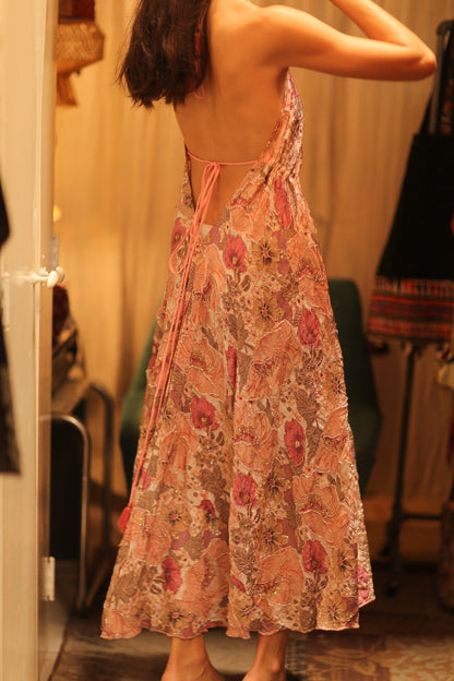 EMBROIDERED SILK DRESS HANNAH - MOMO STUDIO BERLIN - Berlin Concept Store - sustainable & ethical fashion