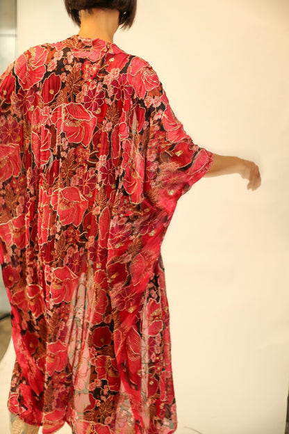 EMBROIDERED SILK KIMONO AURORA - MOMO STUDIO BERLIN - Berlin Concept Store - sustainable & ethical fashion