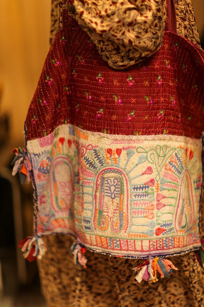 FIONA EMBROIDERED PATCHWORK BAG - MOMO STUDIO BERLIN - Berlin Concept Store - sustainable & ethical fashion