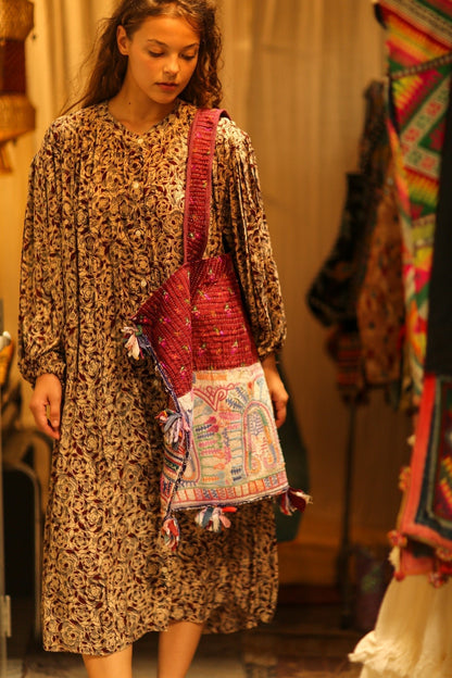 FIONA EMBROIDERED PATCHWORK BAG - MOMO STUDIO BERLIN - Berlin Concept Store - sustainable & ethical fashion