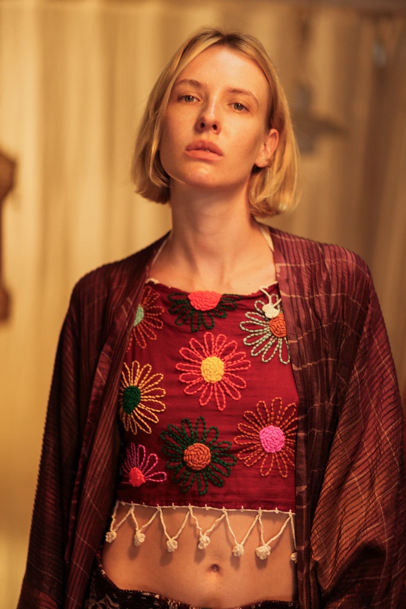 FLORA EMBROIDERED TOP - MOMO STUDIO BERLIN - Berlin Concept Store - sustainable & ethical fashion