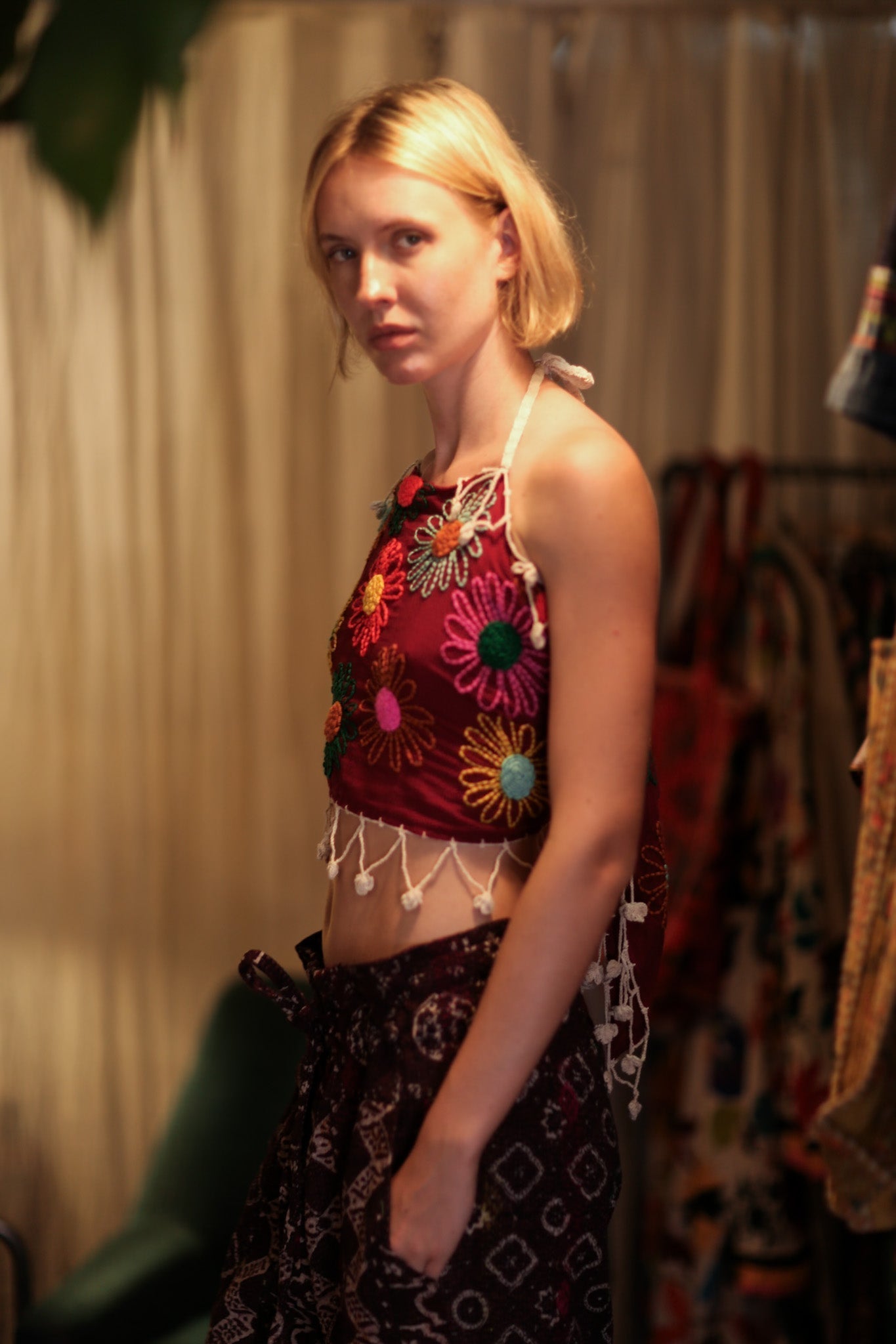 FLORA EMBROIDERED TOP - MOMO STUDIO BERLIN - Berlin Concept Store - sustainable & ethical fashion