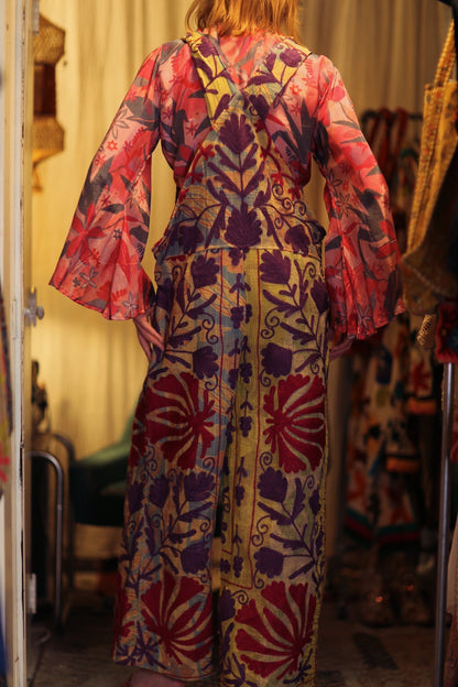 FREYA DUNGAREES EMBROIDERED FLOWERS - MOMO STUDIO BERLIN - Berlin Concept Store - sustainable & ethical fashion