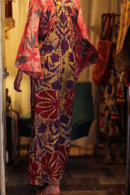 FREYA DUNGAREES EMBROIDERED FLOWERS - MOMO STUDIO BERLIN - Berlin Concept Store - sustainable & ethical fashion