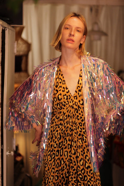 GLITTER SEQUINED SHORT KIMONO FRANKA UNICORN - MOMO STUDIO BERLIN - Berlin Concept Store - sustainable & ethical fashion