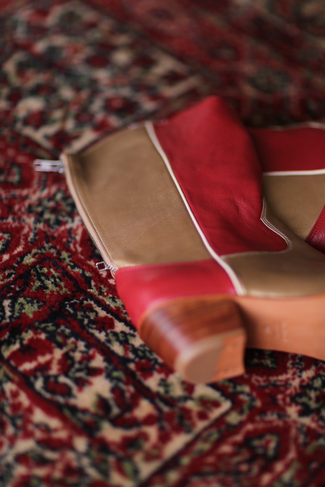 GOLD RED WESTERN BOOTS GUSTAV - MOMO STUDIO BERLIN - Berlin Concept Store - sustainable & ethical fashion