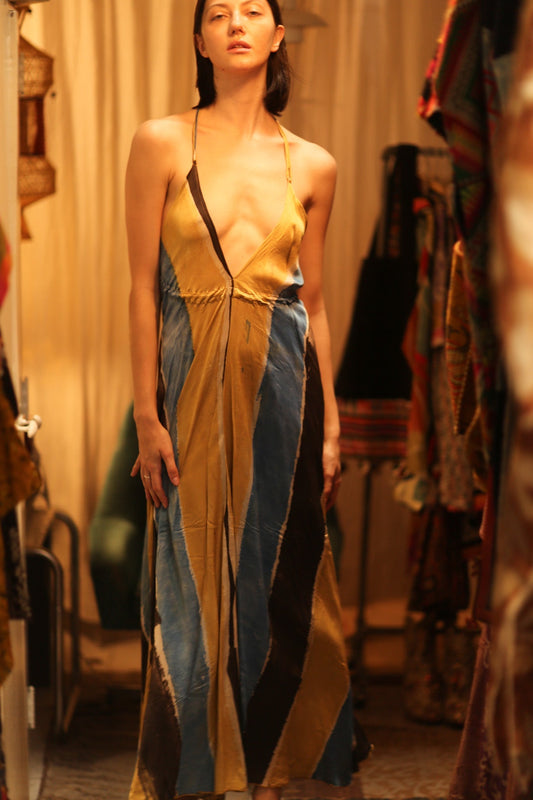 HAND BLOCK PRINT MAGIC DRESS HANNAH SOHO EDIT - MOMO STUDIO BERLIN - Berlin Concept Store - sustainable & ethical fashion