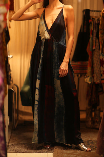 HAND BLOCK PRINT SILK DRESS LILY - MOMO STUDIO BERLIN - Berlin Concept Store - sustainable & ethical fashion