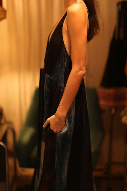 HAND BLOCK PRINT SILK DRESS LILY - MOMO STUDIO BERLIN - Berlin Concept Store - sustainable & ethical fashion
