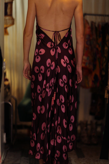 HANNAH SILK DRESS PURPLE MONKEY - MOMO STUDIO BERLIN - Berlin Concept Store - sustainable & ethical fashion