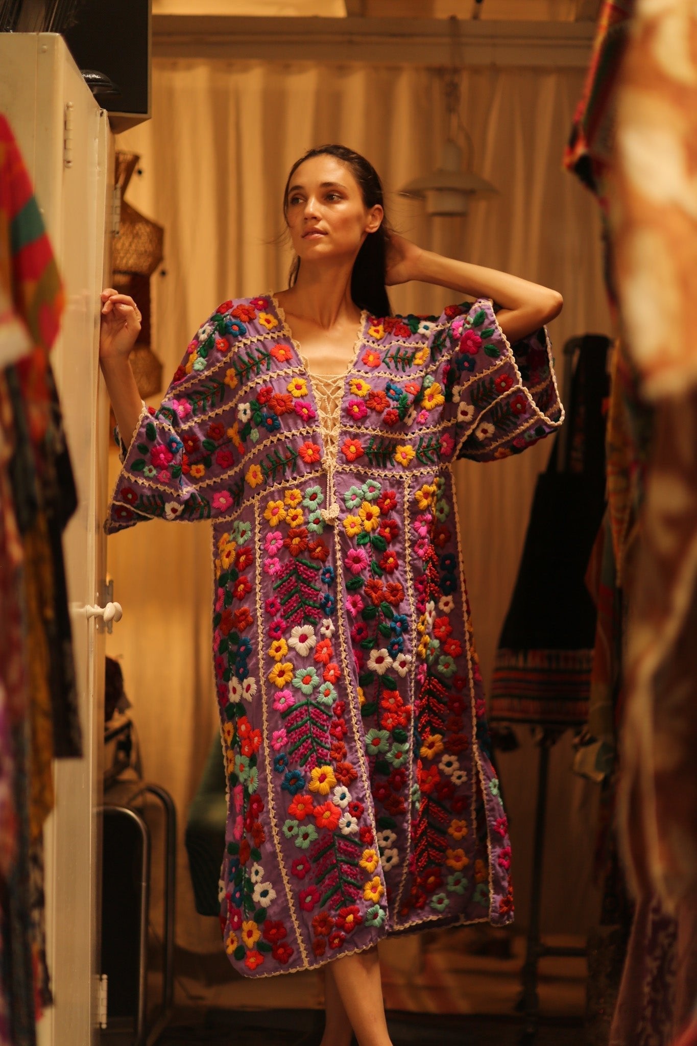 HEAVY EMBROIDERED KAFTAN ANTHARA - MOMO STUDIO BERLIN - Berlin Concept Store - sustainable & ethical fashion