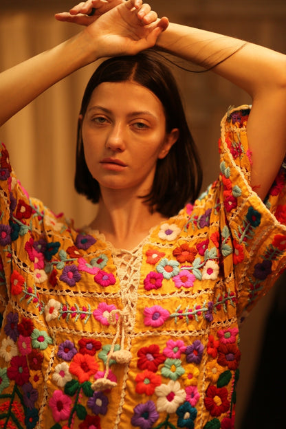 HEAVY EMBROIDERED KAFTAN ANTHARA - MOMO STUDIO BERLIN - Berlin Concept Store - sustainable & ethical fashion