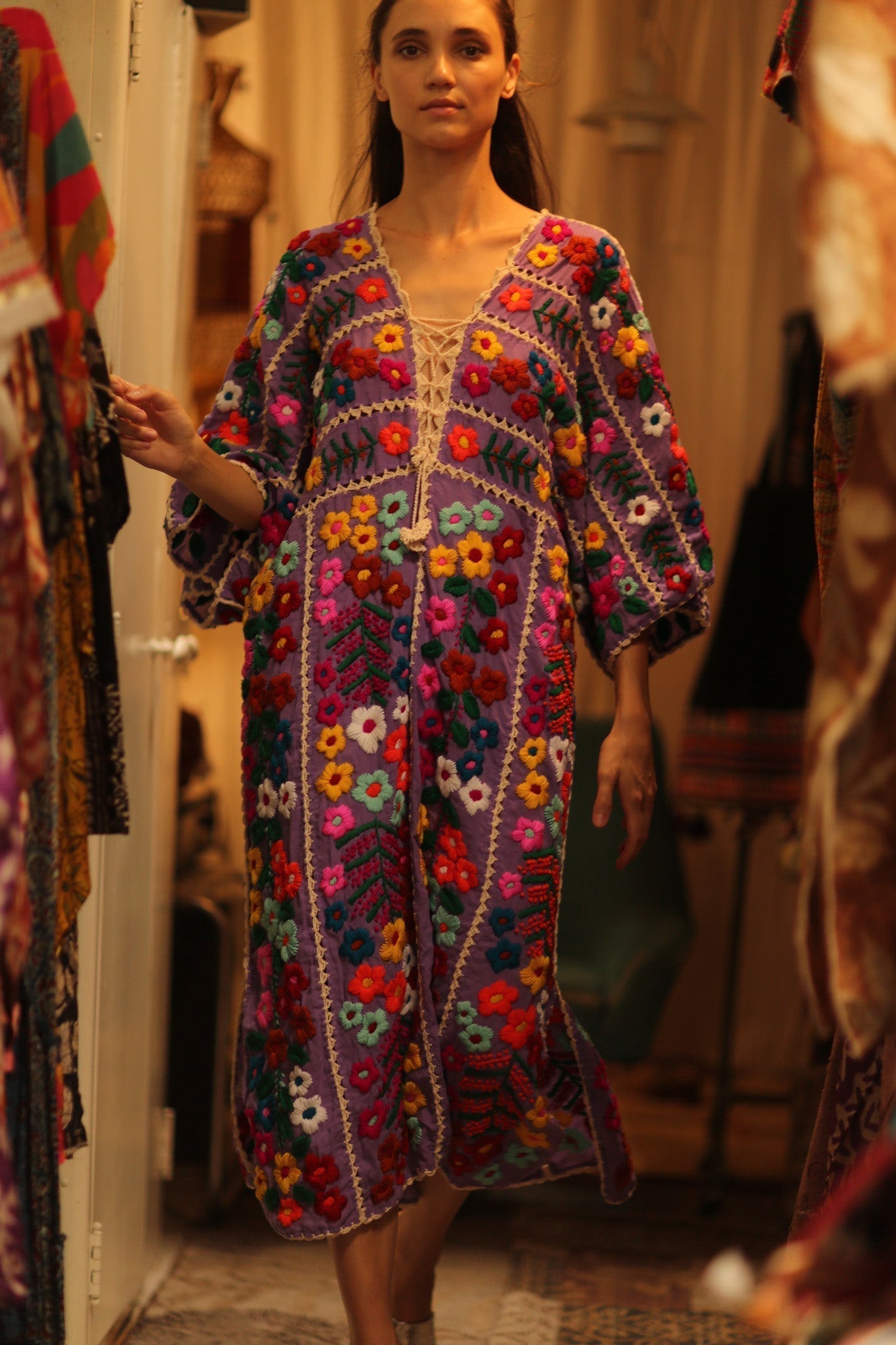 HEAVY EMBROIDERED KAFTAN ANTHARA - MOMO STUDIO BERLIN - Berlin Concept Store - sustainable & ethical fashion