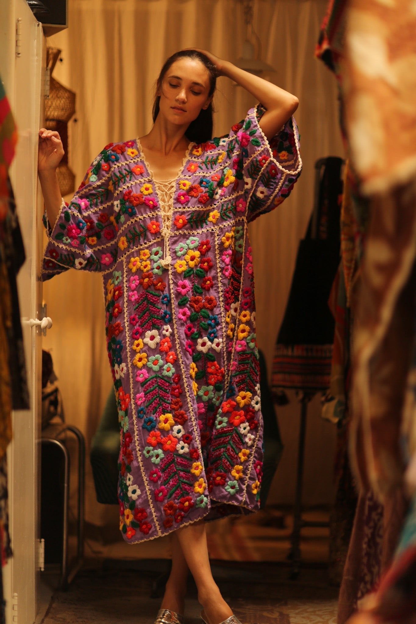 HEAVY EMBROIDERED KAFTAN ANTHARA - MOMO STUDIO BERLIN - Berlin Concept Store - sustainable & ethical fashion