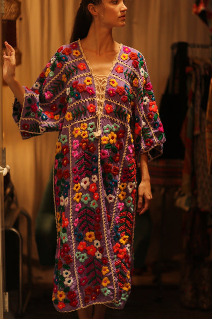 HEAVY EMBROIDERED KAFTAN ANTHARA - MOMO STUDIO BERLIN - Berlin Concept Store - sustainable & ethical fashion
