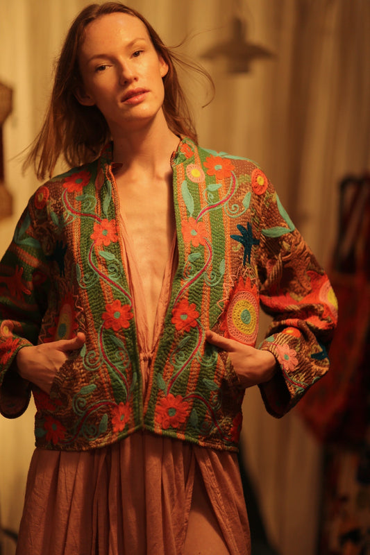 JACKET INGRID ALORA EMBROIDERED - MOMO STUDIO BERLIN - Berlin Concept Store - sustainable & ethical fashion
