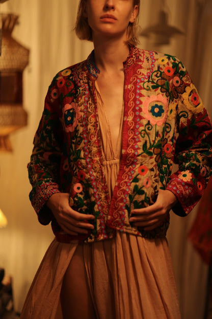 JACKET INGRID FLOWERS EMBROIDERED - MOMO STUDIO BERLIN - Berlin Concept Store - sustainable & ethical fashion