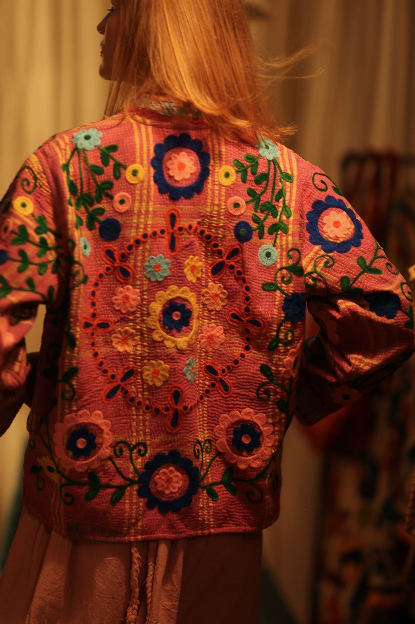 JACKET INGRID MARY PINK EMBROIDERED - MOMO STUDIO BERLIN - Berlin Concept Store - sustainable & ethical fashion