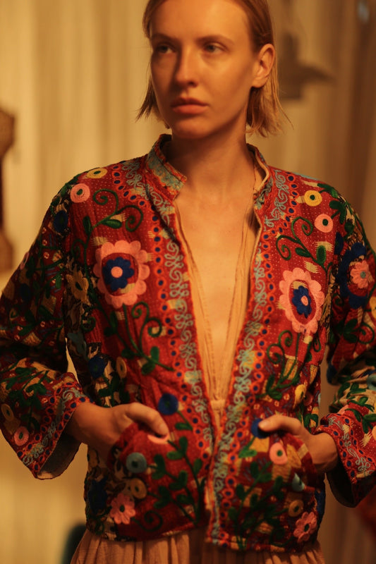 JACKET INGRID ZARINA EMBROIDERED - MOMO STUDIO BERLIN - Berlin Concept Store - sustainable & ethical fashion