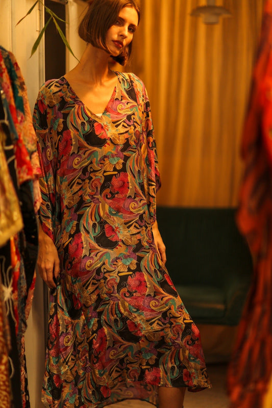 KAFTAN DRESS JEANNE - MOMO STUDIO BERLIN - Berlin Concept Store - sustainable & ethical fashion