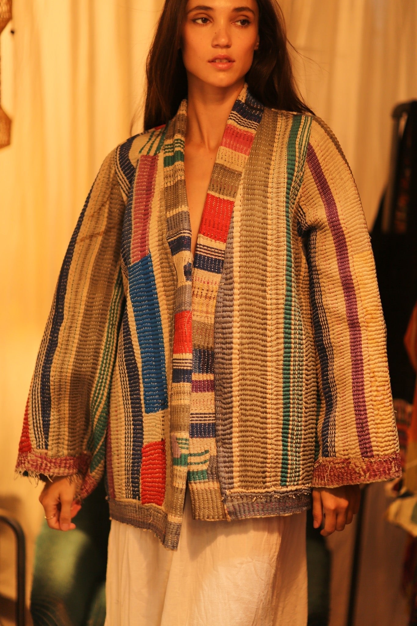 KANTHA ARTIST KIMONO LANA - MOMO STUDIO BERLIN - Berlin Concept Store - sustainable & ethical fashion