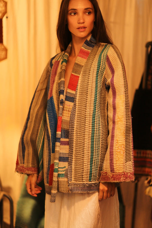 KANTHA ARTIST KIMONO LANA - MOMO STUDIO BERLIN - Berlin Concept Store - sustainable & ethical fashion