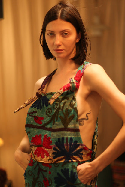 KANTHA EMBROIDERED JUMPSUIT ALEX - MOMO STUDIO BERLIN - Berlin Concept Store - sustainable & ethical fashion