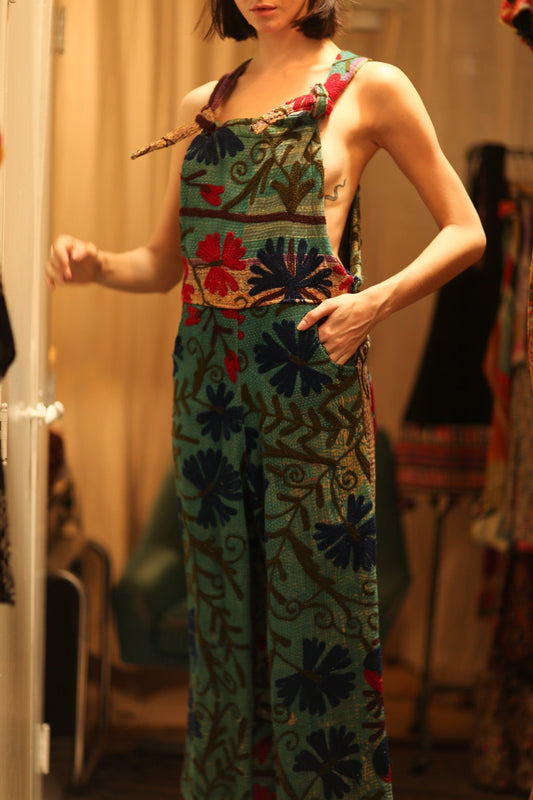 KANTHA EMBROIDERED JUMPSUIT ALEX - MOMO STUDIO BERLIN - Berlin Concept Store - sustainable & ethical fashion