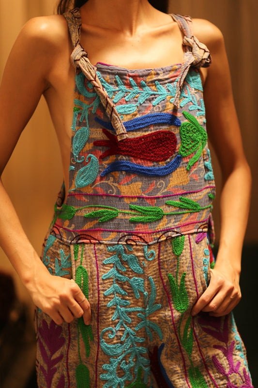 KANTHA EMBROIDERED JUMPSUIT FREYA - MOMO STUDIO BERLIN - Berlin Concept Store - sustainable & ethical fashion