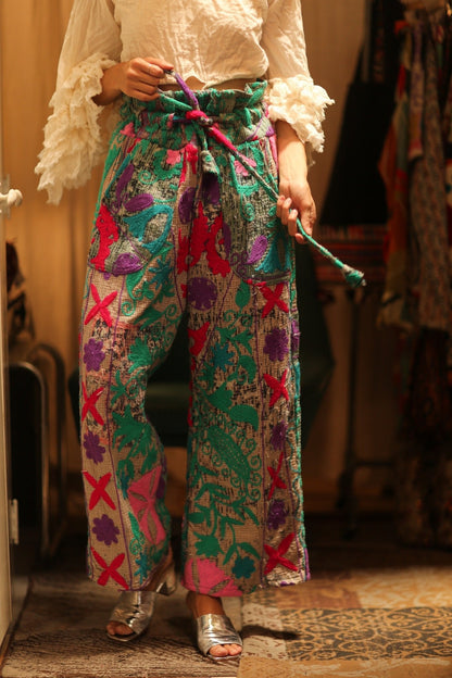 KANTHA EMBROIDERED PANTS WISSA - MOMO STUDIO BERLIN - Berlin Concept Store - sustainable & ethical fashion