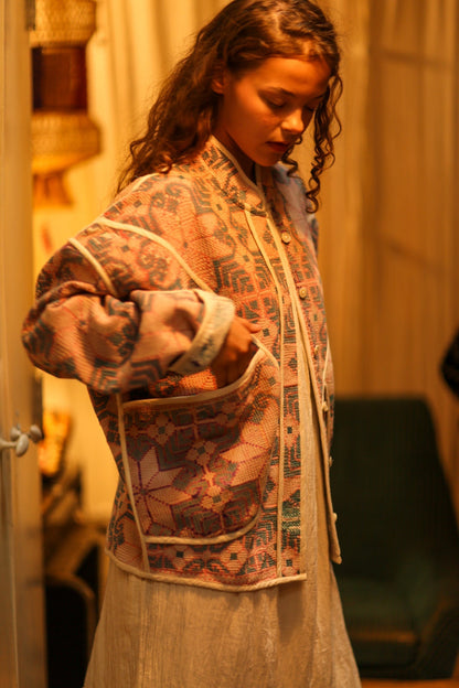 KANTHA JACKET PINK KANDA - MOMO STUDIO BERLIN - Berlin Concept Store - sustainable & ethical fashion