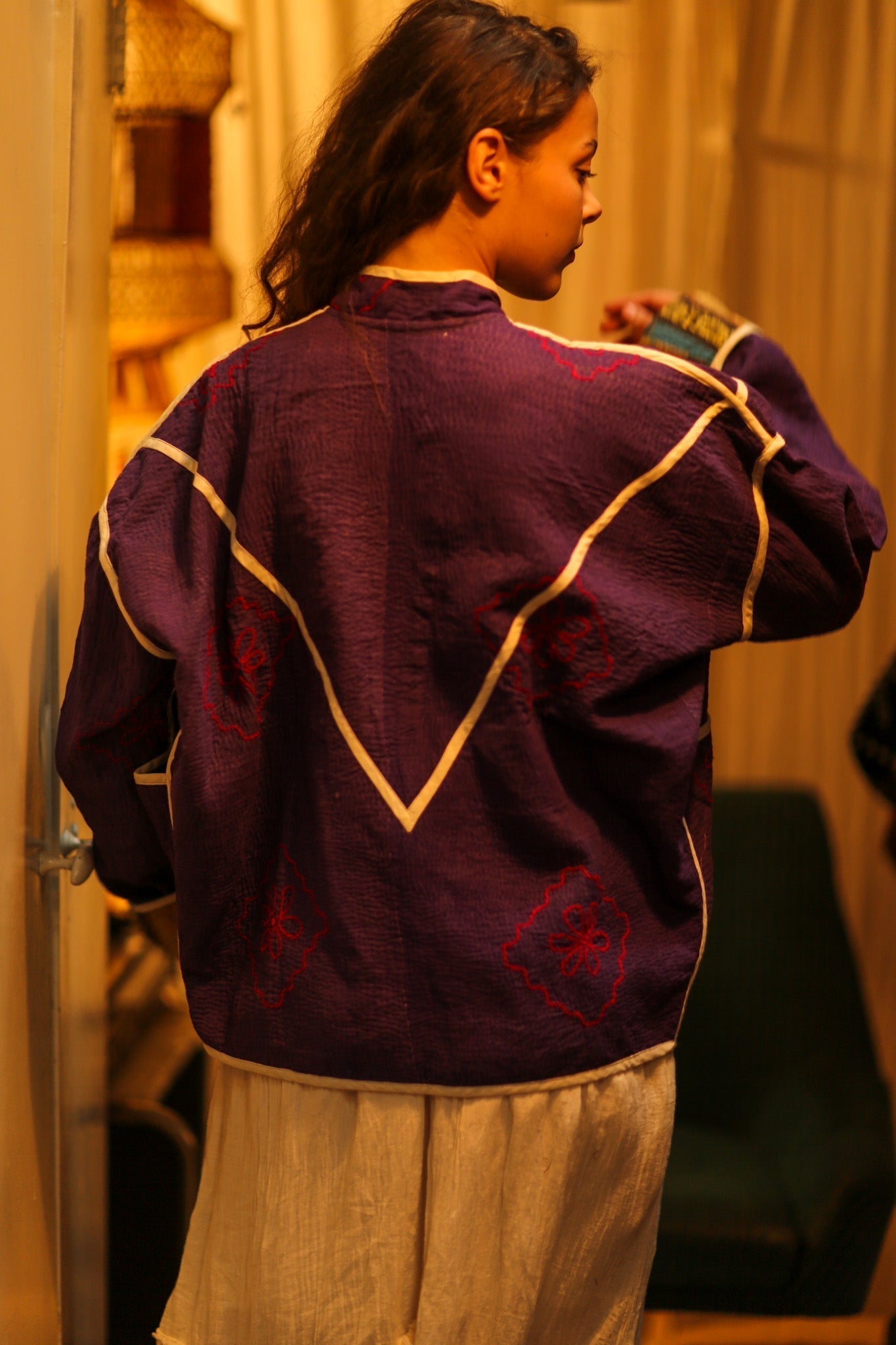 KANTHA JACKET PURPLE VENDOR - MOMO STUDIO BERLIN - Berlin Concept Store - sustainable & ethical fashion