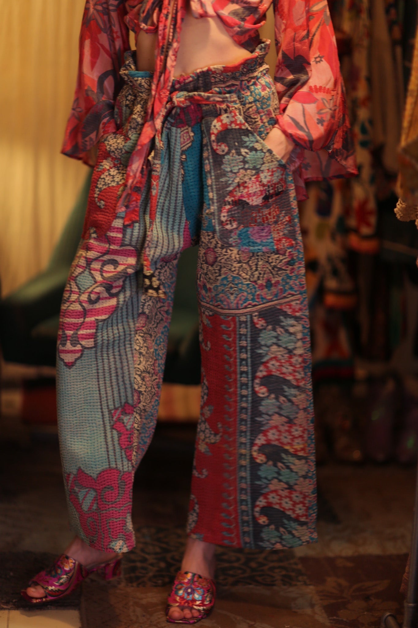 KANTHA PANTS LENA - MOMO STUDIO BERLIN - Berlin Concept Store - sustainable & ethical fashion
